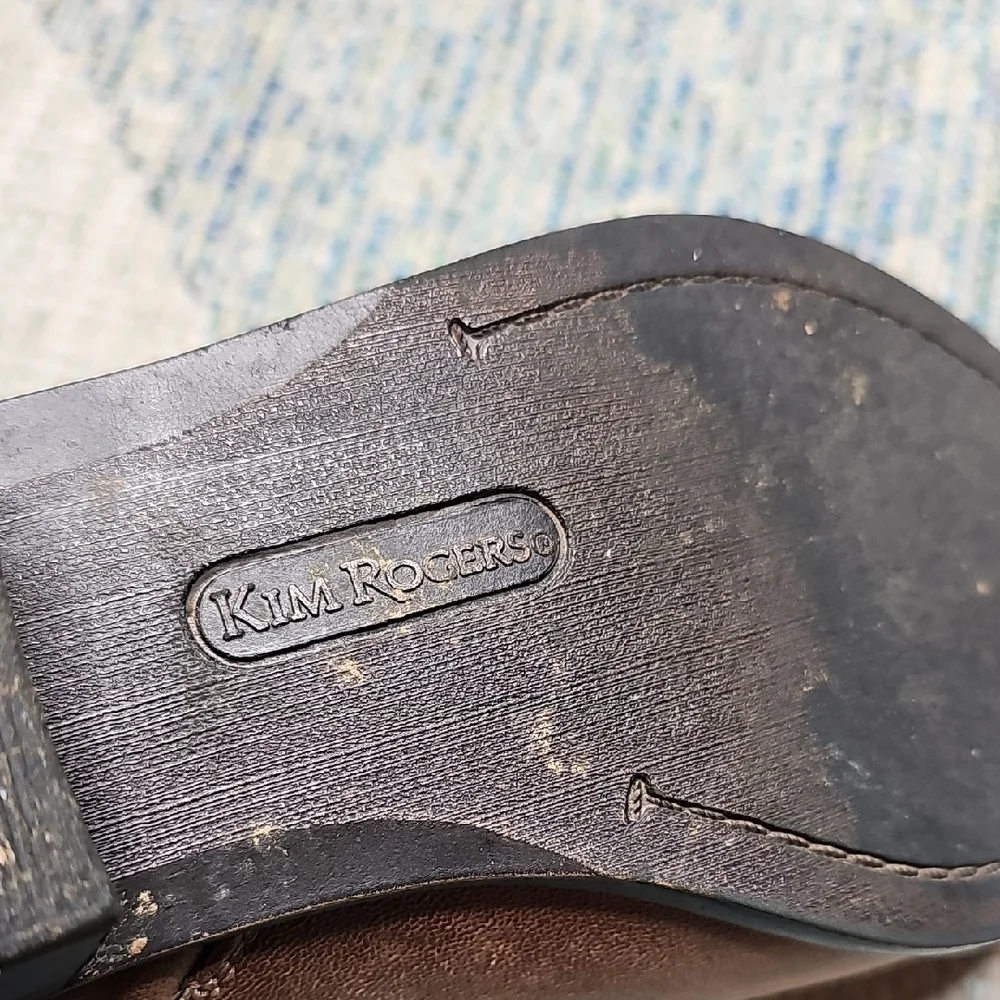 Kim Rogers Tan Ankle Booties with Strap Detail - Picture 2 of 12